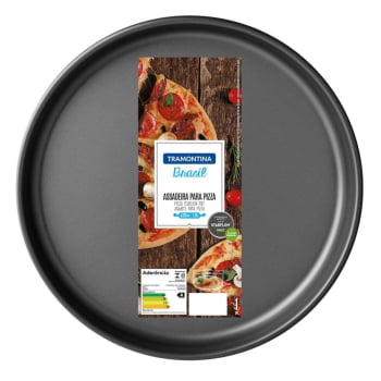 Kit 2 Assadeiras De Pizza Em Alumínio 30cm Brasil Grafite Tramontina 20058030