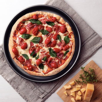 Kit 4 Assadeiras Pizza Alumínio 30cm Brasil Grafite Tramontina 20058030