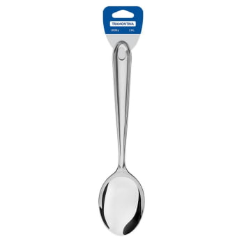 Colher Tramontina Utility Para Arroz Em Aço Inox 30,2cm Acabamento Em Brilho 63812101