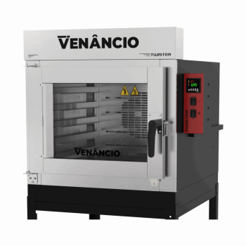 Conjunto Forno Turbo Venâncio Twister A Gás Com Vapor + 5 Esteiras Com Base 127V FVT5G 57391