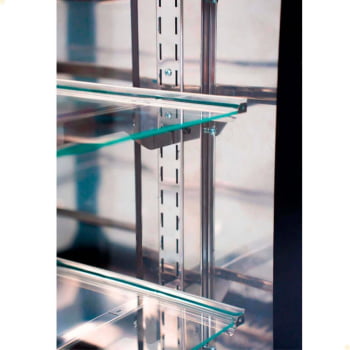 Balcão Venancio Vitrine Prime Ar Forçado Led Vidro Duplo Aquecido Low-E 220V 391L PBV10 37483