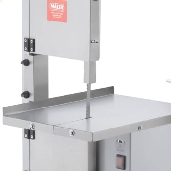 Mini Serra Fita Malta Branca Mesa Inox com Moedor Boca 5 Motor 1/3 Cv Bivolt 3101063