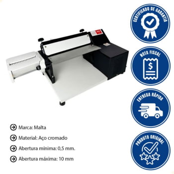 Cilindro Laminador Elétrico Malta 28 Cm Com Cortador de Talharim Vermelho 127V 3117002