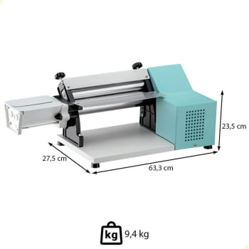 Cilindro Laminador Elétrico Malta 28 Cm Com Cortador de Talharim Verde 220V 3127006