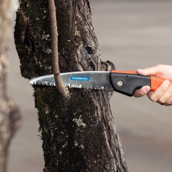 Serrote de Poda Profissional Tramontina Dobrável 7" / 180 mm Com Cabo Plástico 78370071