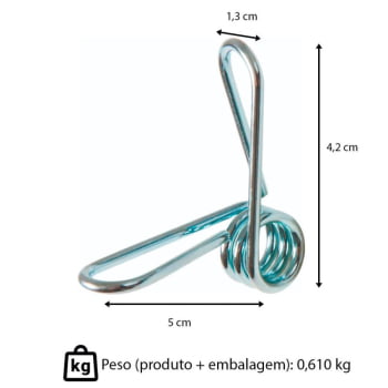 Kit 50 Varetas De Fibra De Vidro Amarelo 120cmx10mm Zebu + 100 Clips De Metal