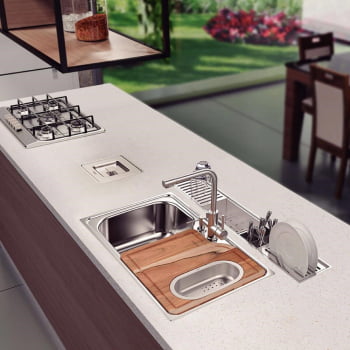 Escorredor Tramontina Em Inox 30x15cm Acabamento Acetinado Para Uso No Canal Organizador 94534023