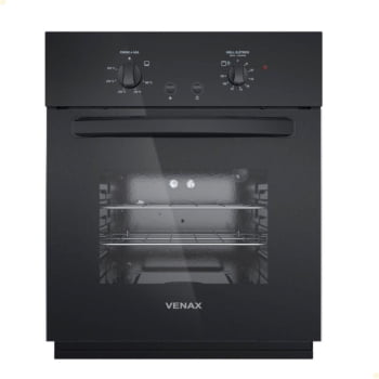 Forno de Embutir Venax á Gás 50L Totale Nero GIII GLP 220V 26019