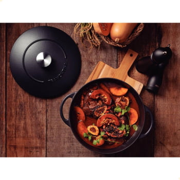 Fritadeira Arrozeira Tramontina Trento 28cm 4,1L Ferro Fundido Esmaltado Rev. Antiaderente 20804028