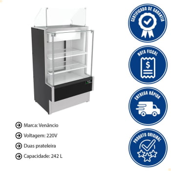 Balcão Caixa Eco-Lite Venâncio Standard Seco 242 L 220V LED VBVEC7C 51961