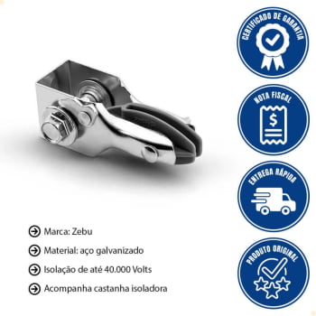 Catraca Isolada Zebu para Cerca Elétrica 62