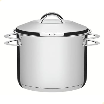 Caldeirão Tramontina Solar em Aço Inox Fundo Triplo com Tampa e Alças 28 cm 15.7 L 62508280 Caldeirão Tramontina Solar em Aço Inox Fundo Triplo com Tampa e Alças 28 cm 15.7 L 62508280
