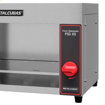 Forno A Gás Infravermelho Gratinador Metalcubas Em Inox 65 Litros FSG-65 
